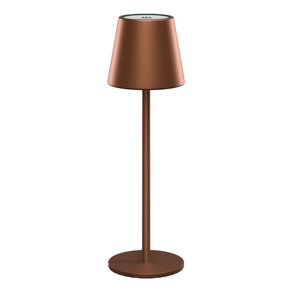 Goobay Batteridrevet LED-bordlampe i bronze med berøringskontrol og dæmpbar funktion