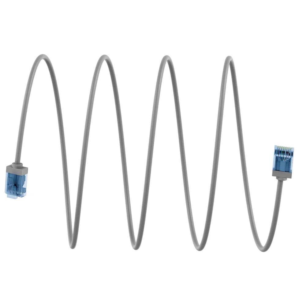 Goobay ultra-fleksibelt CAT6A-netværkskabel 15 cm med supertyndt design
