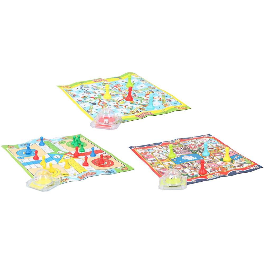 Brætspil til børn - Ludo, Goose og Snakes & Ladders (usorteret)