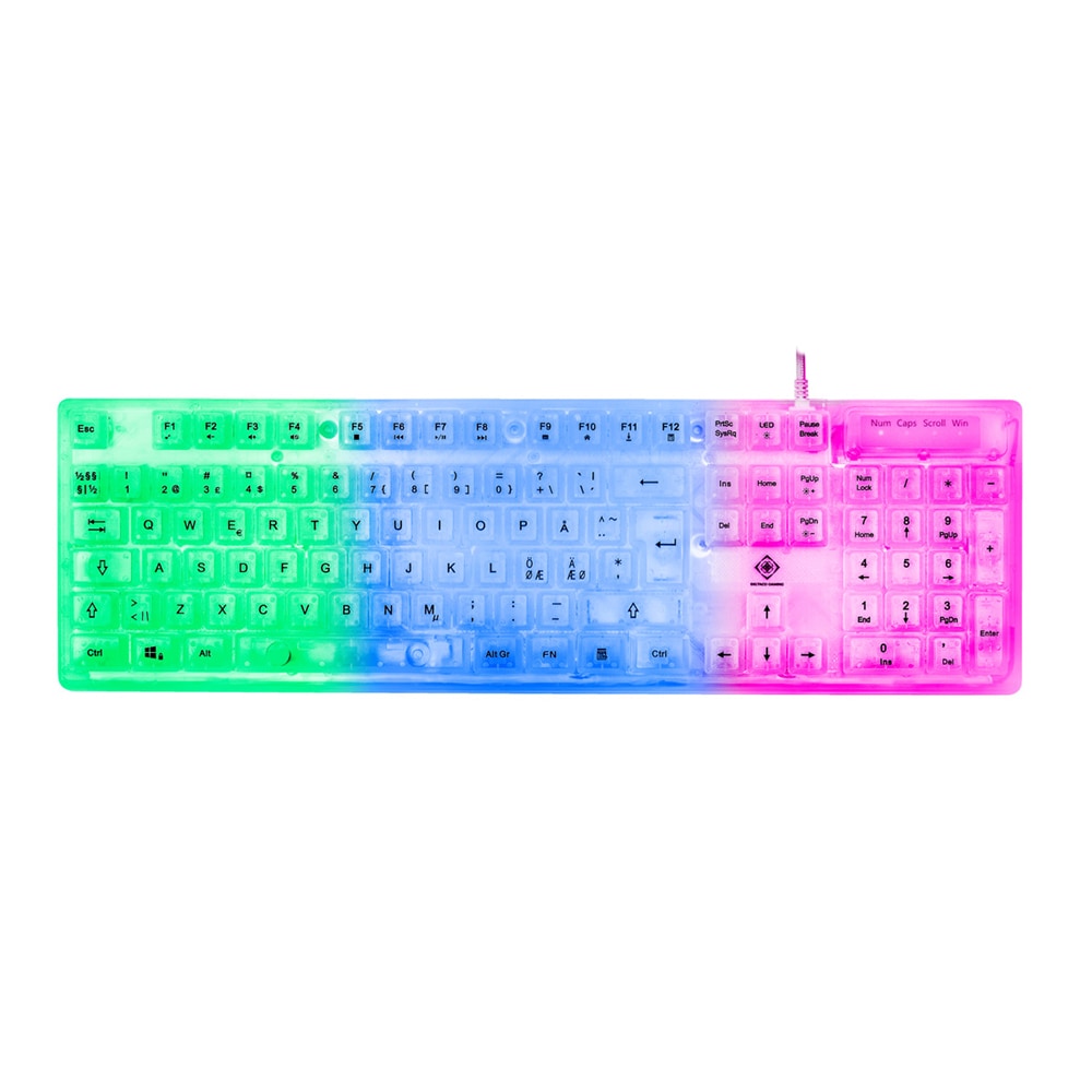 Deltaco Gaming DK250-tastatur med LED