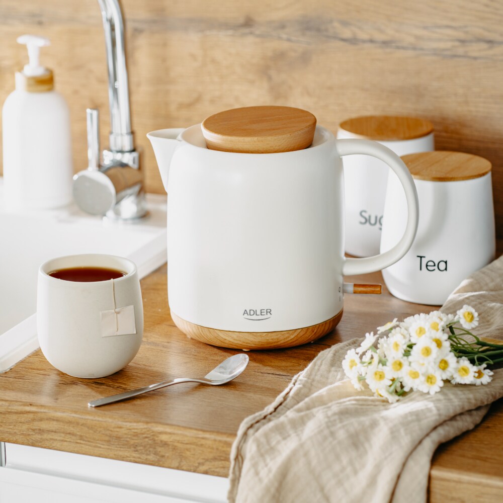 Adler Keramisk kedel 1L - Hvid