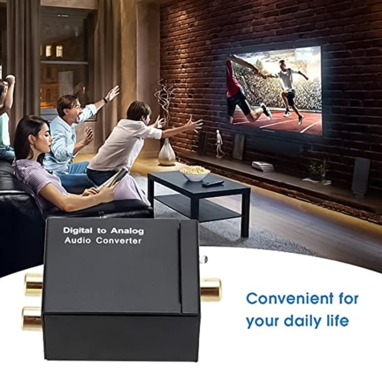 Optisk Toslink-adapter til analog RCA