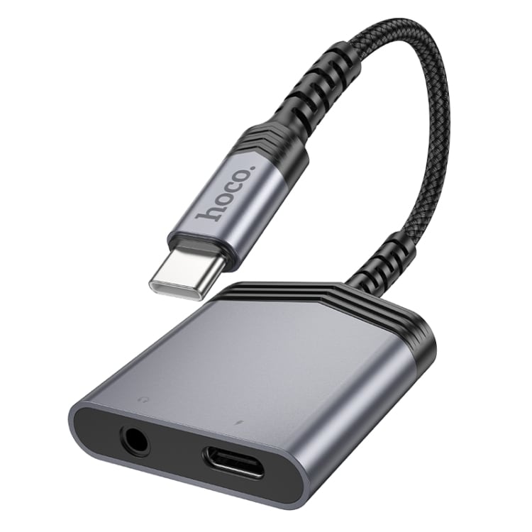 USB-C-adapter 1xUSB-C til 1XUSB-C og 3,5 mm-stik