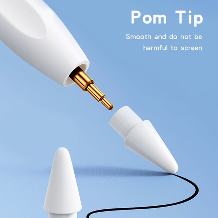 Magetic Universal Stylus Pen med lang batterilevetid - Hvid