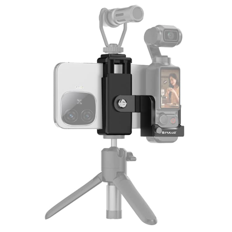 Mobiltelefonholder med stativmontering og koldskosmontering til DJI Osmo Pocket 3&lt