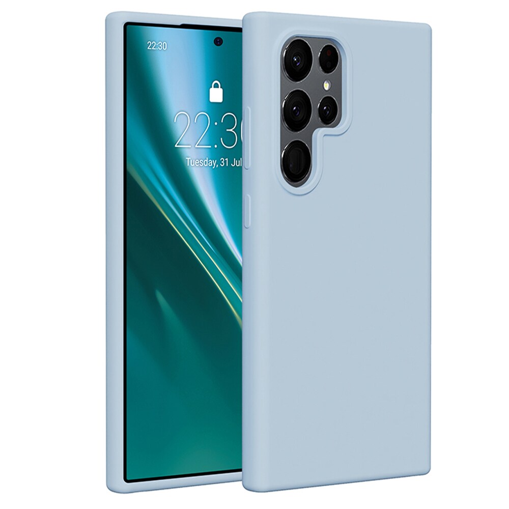 Etteri Silikoneetui til Samsung Galaxy S24 Ultra - Lyseblå