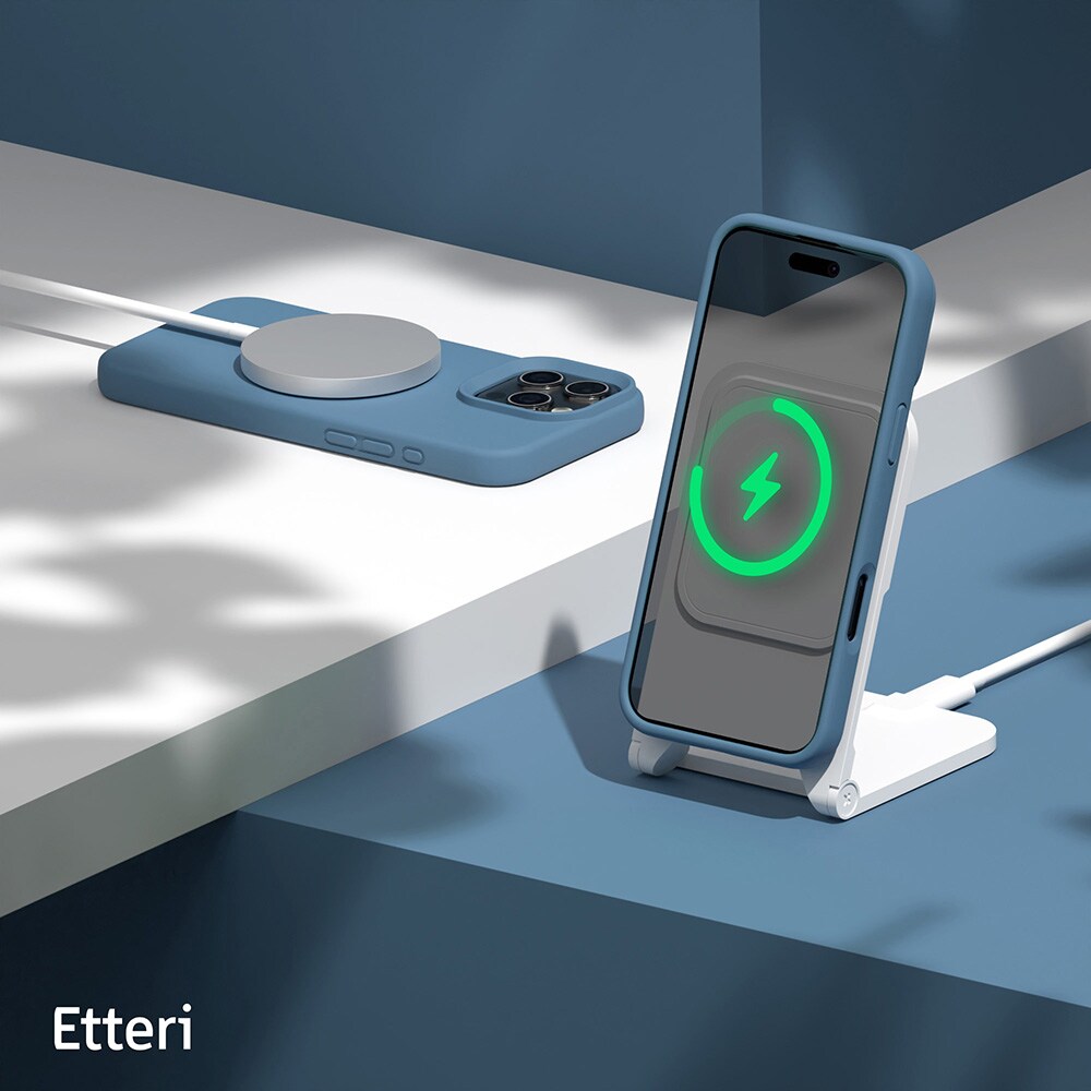 Etteri Silikoneskal til iPhone 16 Pro - Mørkeblå