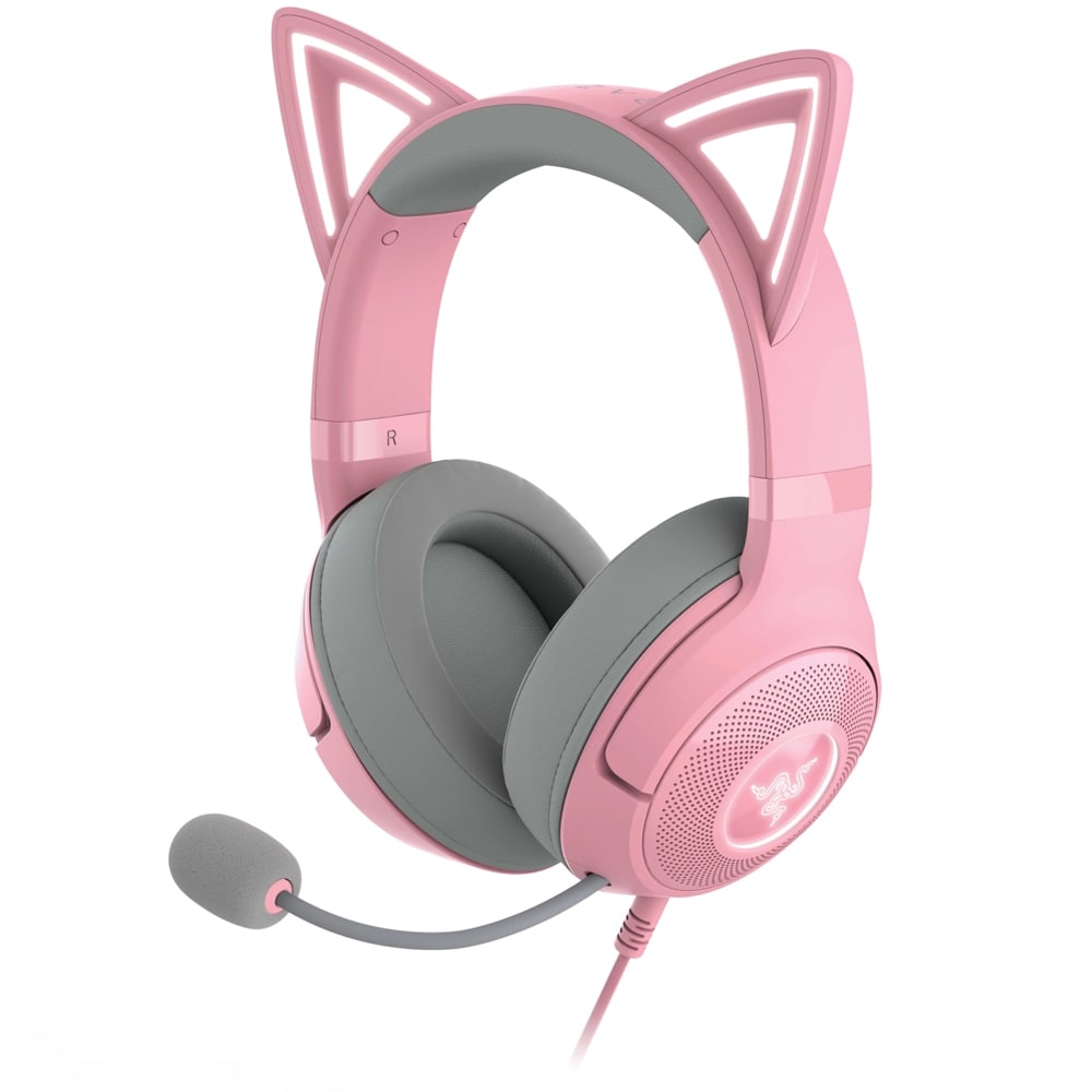 Razer Kraken Kitty V2 med RGB og katteører - Pink