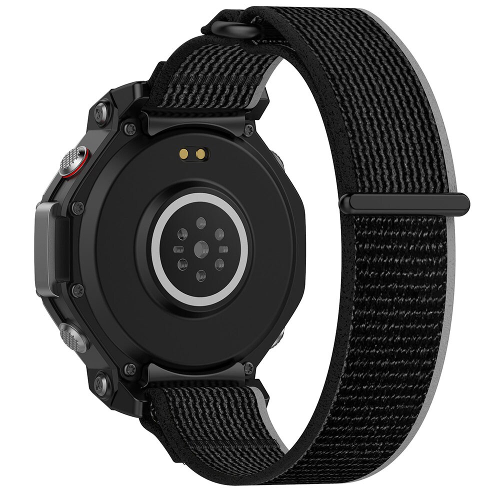 Nylonarmbånd til Amazfit T-REX 3 - Sort