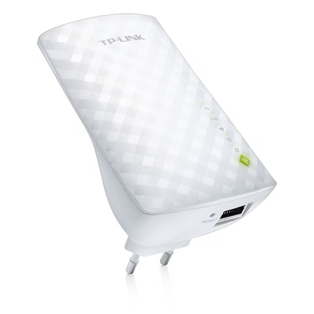 TP-Link RE200 WiFi Range Extender med Dual-Band og Ethernet-port