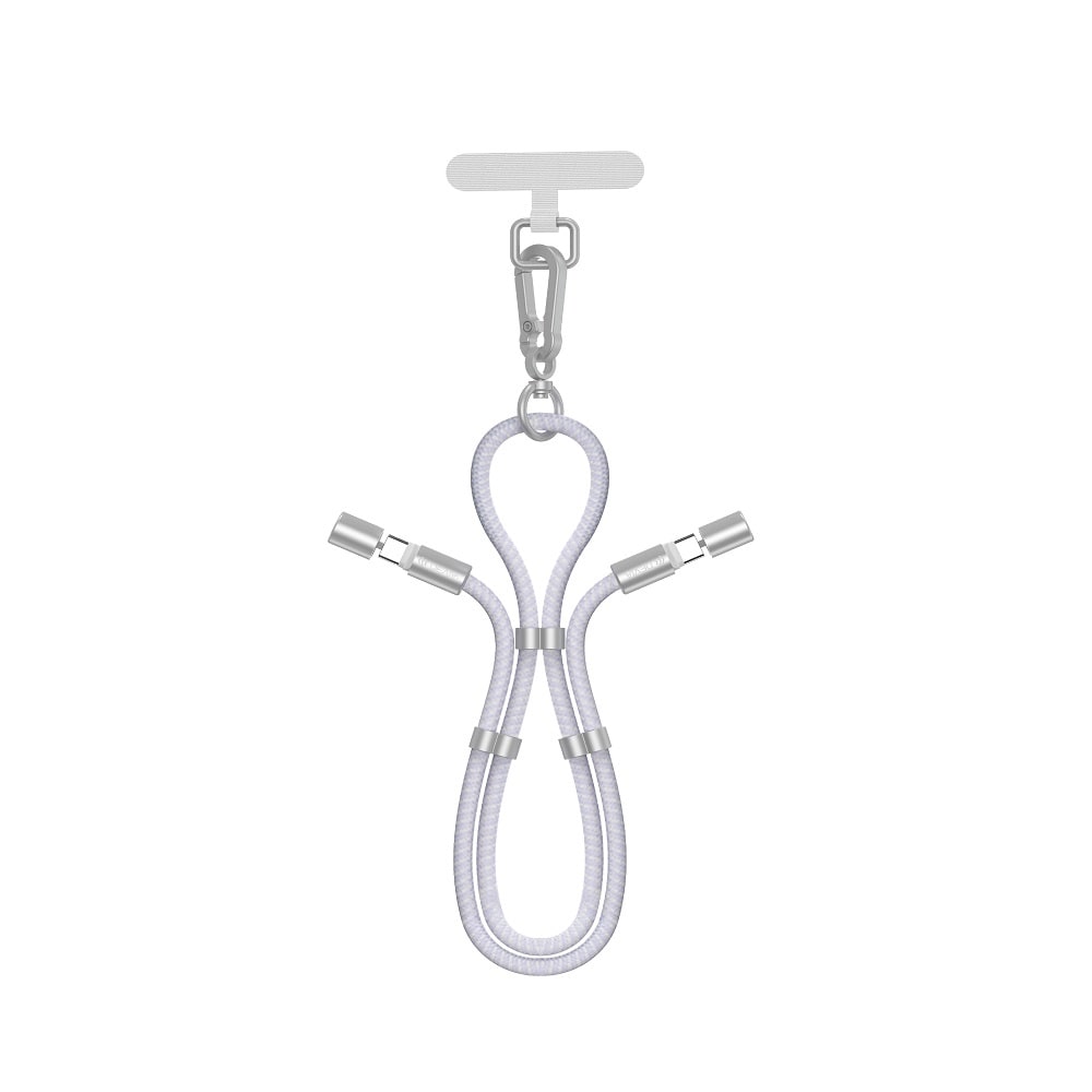 Devia Mobilstrop og USB-C-kabel PD 60W 1,6 m - Lilla