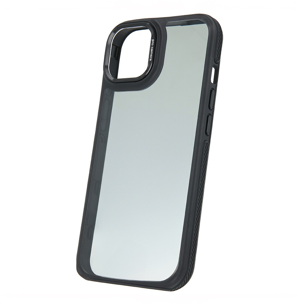 Crystal Baking Shell til iPhone 16 - Svart