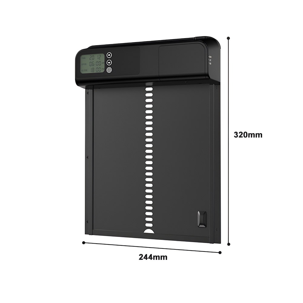 Smart kyllingedør med timer og automatiske funktioner