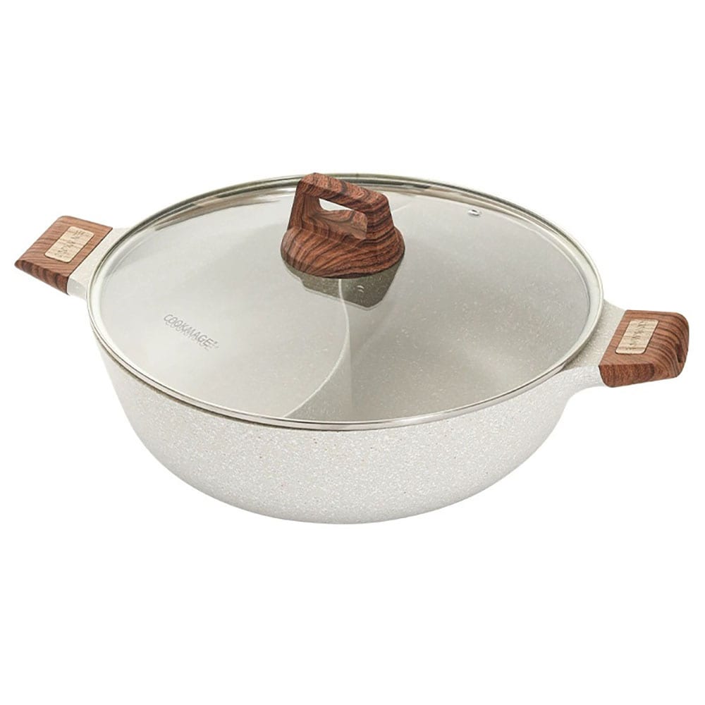 Non-stick pande med glaslåg 28 cm