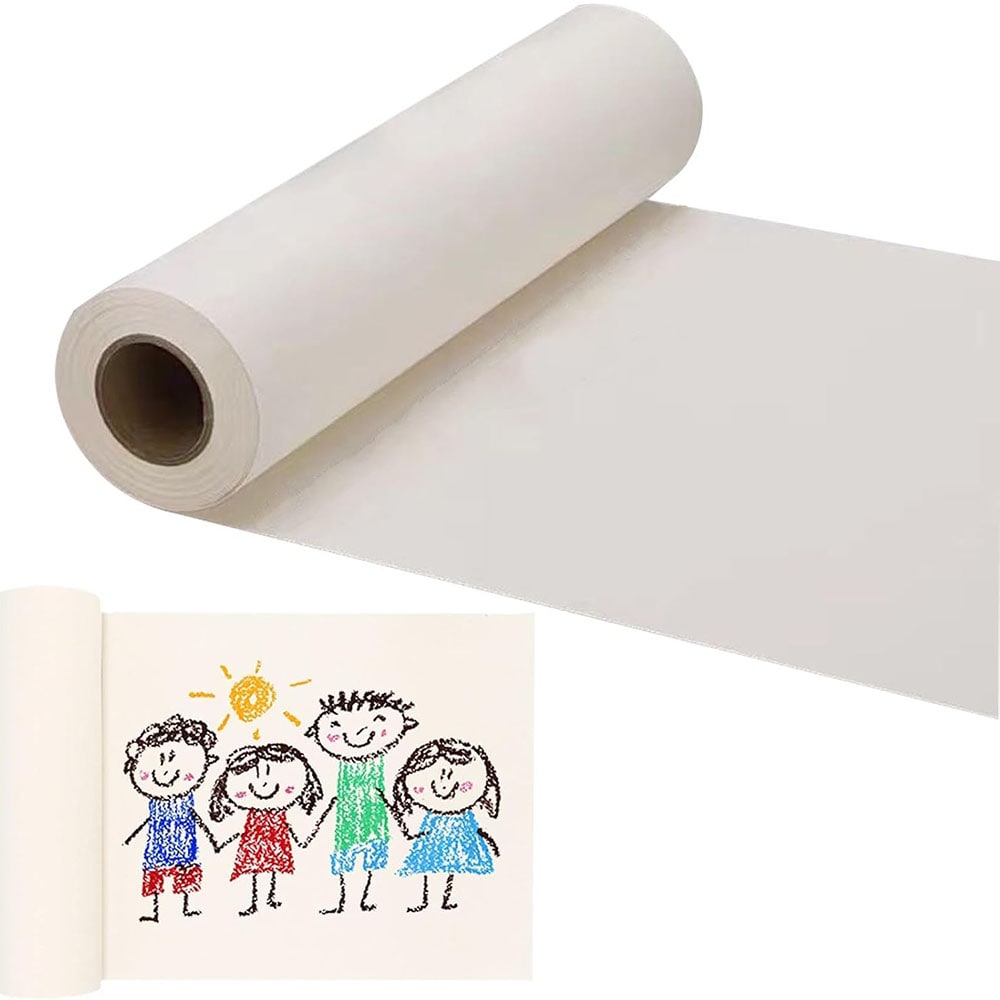 Rulle med tegnepapir 44 cm x 25 m - Offwhite