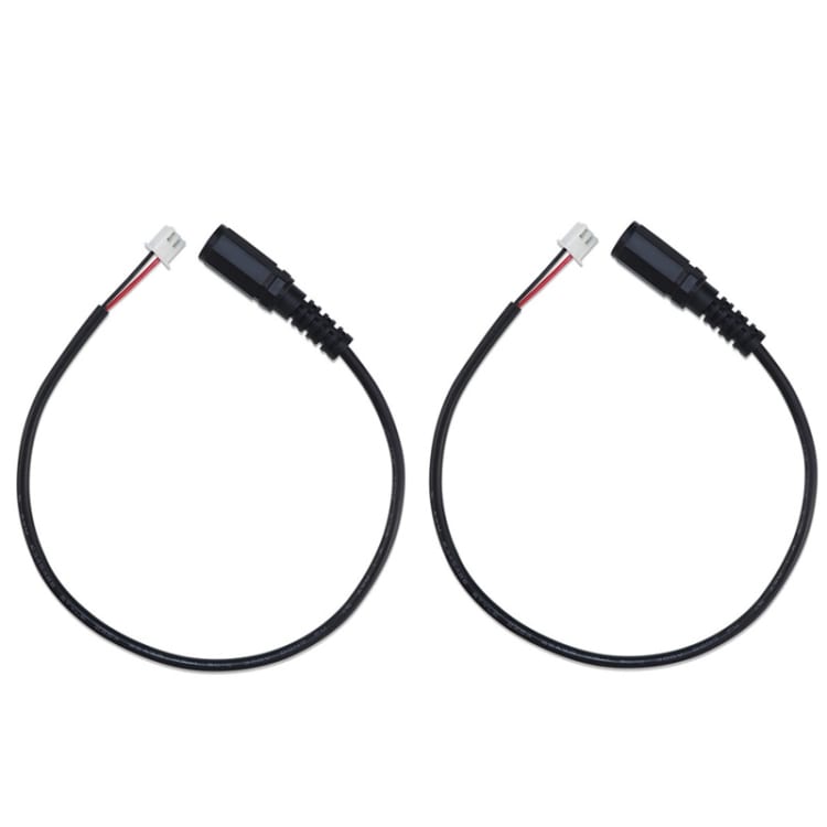 DC 5,5 X 2,1 mm hun til XH2.54-kabel 2-pak