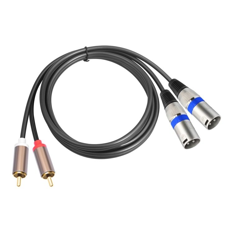 Lydkabel 2 RCA han til 2 XLR 3pin 1,5m