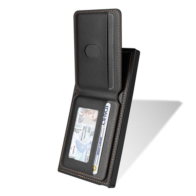 Kortholder og stativ med magnet til Samsung Galaxy S25 Ultra - Sort