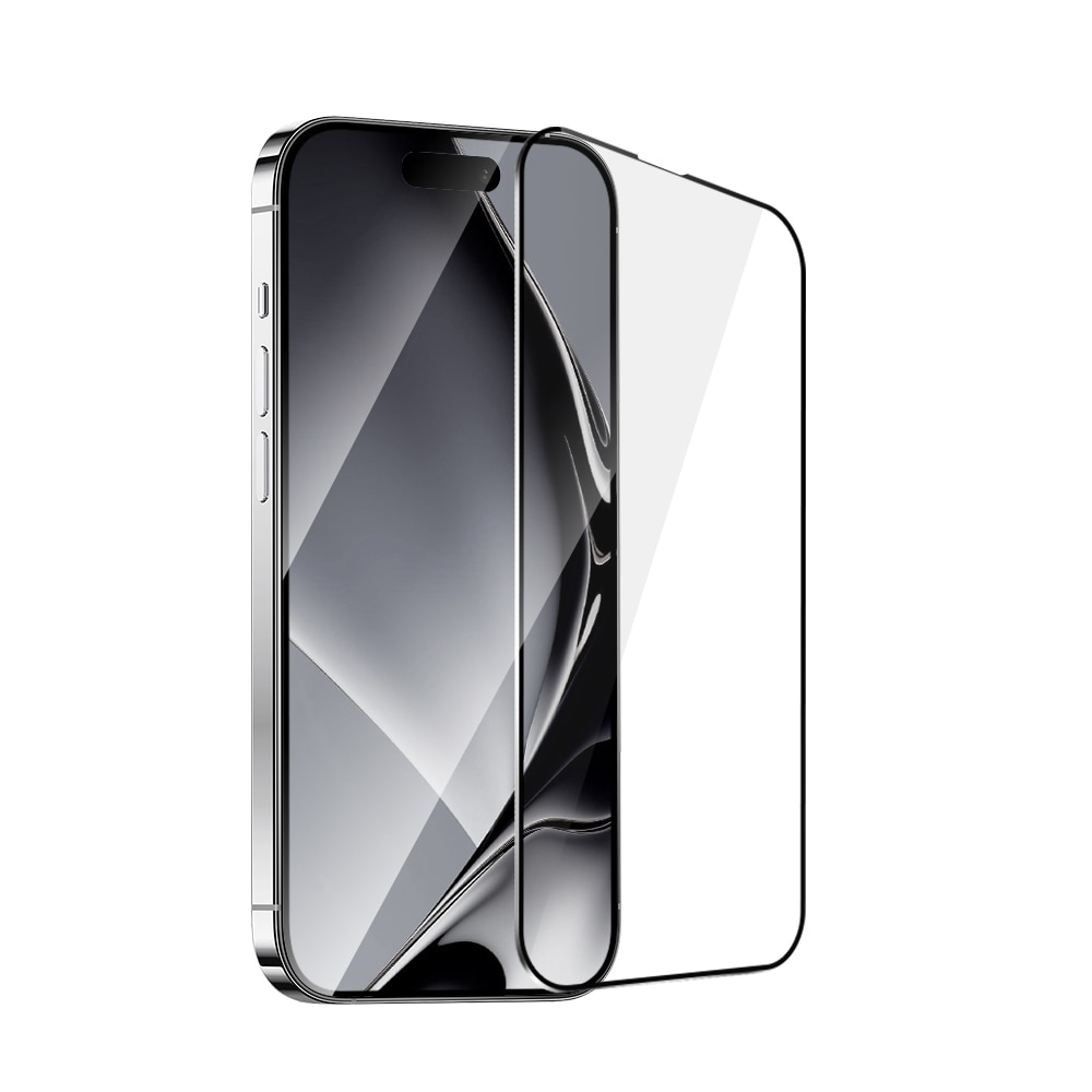Hærdet skærmbeskytter til Samsung Galaxy S25 - Svart ramme