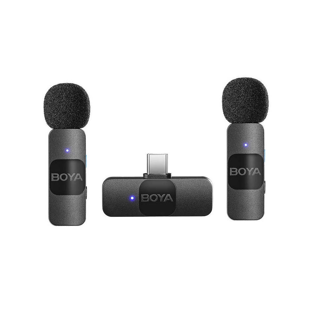 Boya BY-V20 trådløse mikrofoner - modtager med USB-C