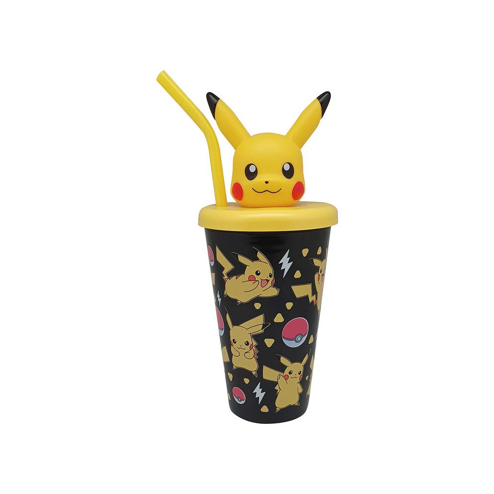Pokemon drikkekop med sugerør - 450 ml