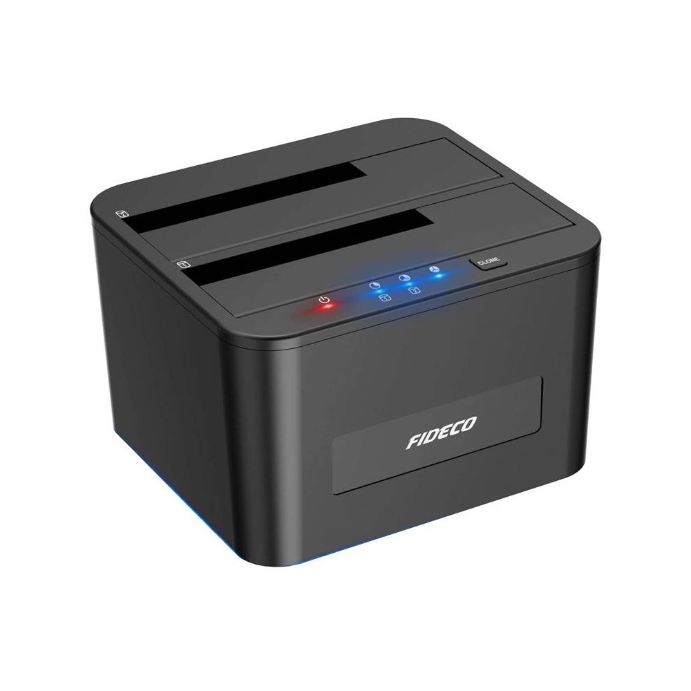 Fideco HDD/SSD-dockingstation med USB 3.0- og SATA-understøttelse