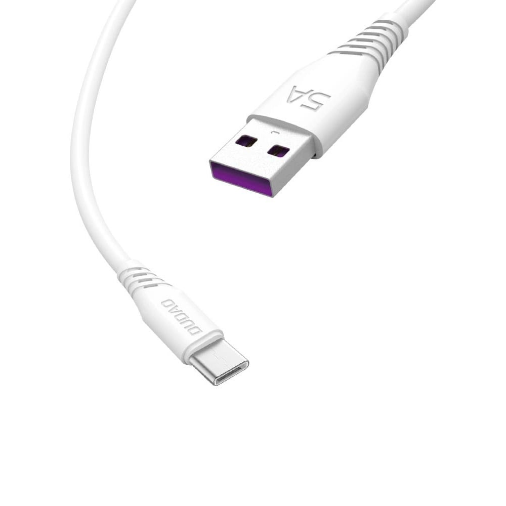 Dudao USB-kabel USB til USB-C 5A 2m - Hvid