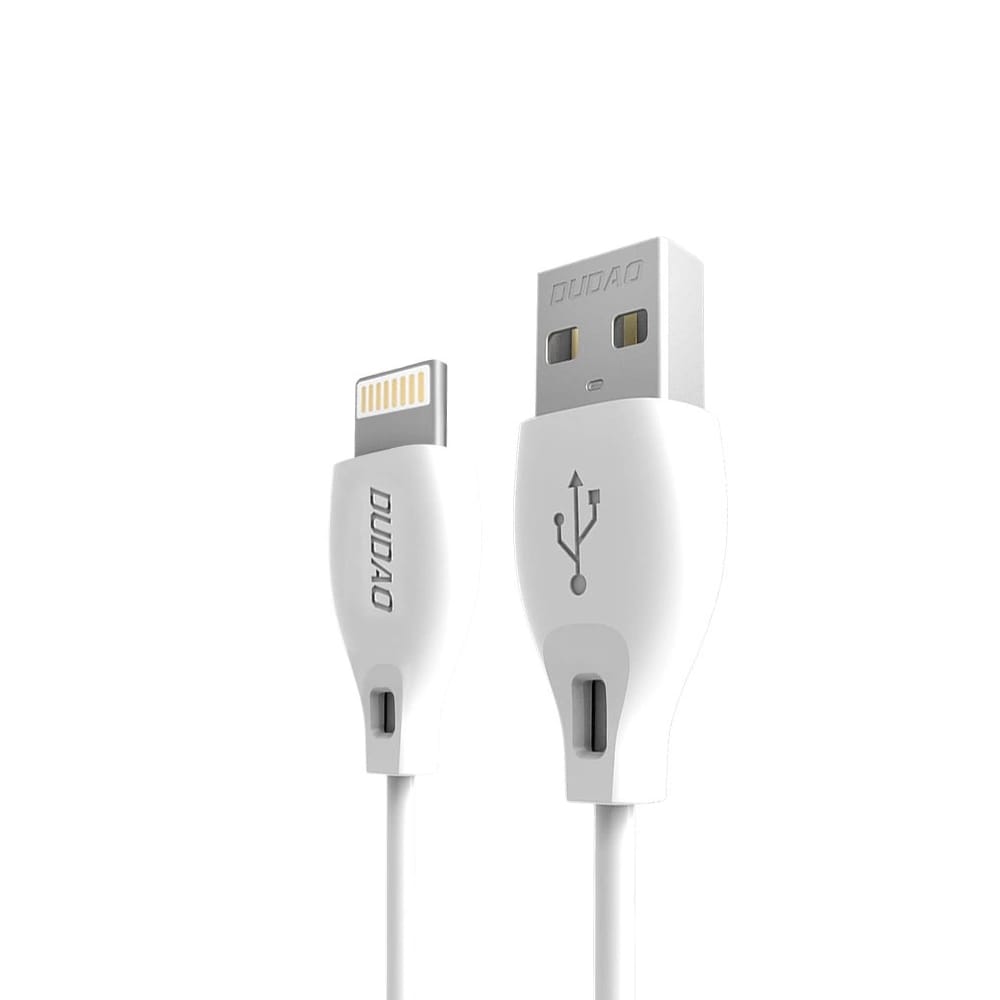 Dudao USB-kabel USB til Lightning 2,4A 1m - Hvid