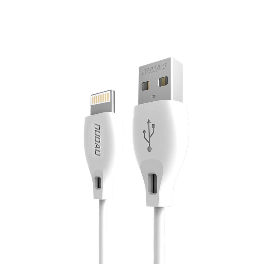 Dudao USB-kabel USB til Lightning 2.4A 2m - Hvid
