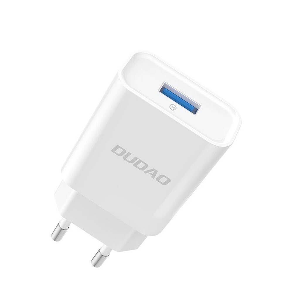 Dudao USB-oplader 2,1A - Hvid
