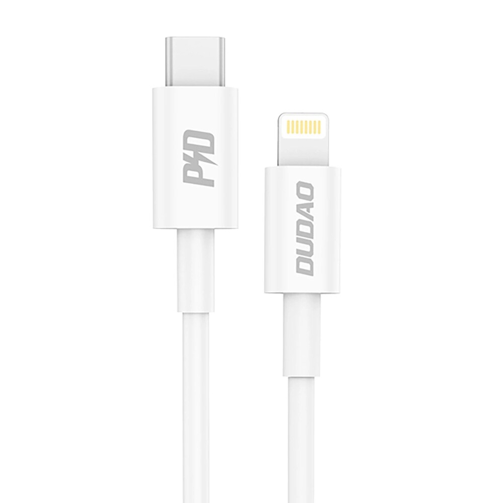 Dudao USB-C til Lightning-kabel med PD 20W og hurtig dataoverførsel - Hvid