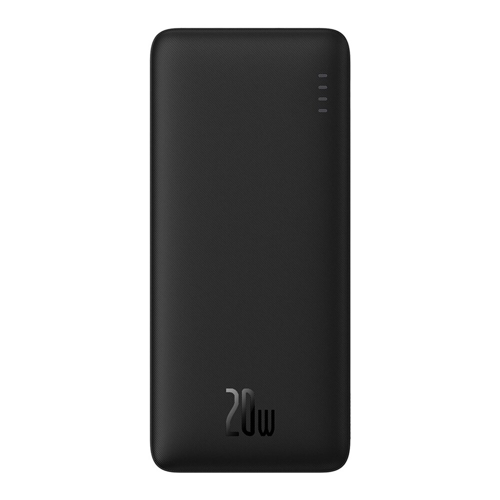 Baseus Airpow powerbank 20W 10000mAh med LED-indikator - Sort