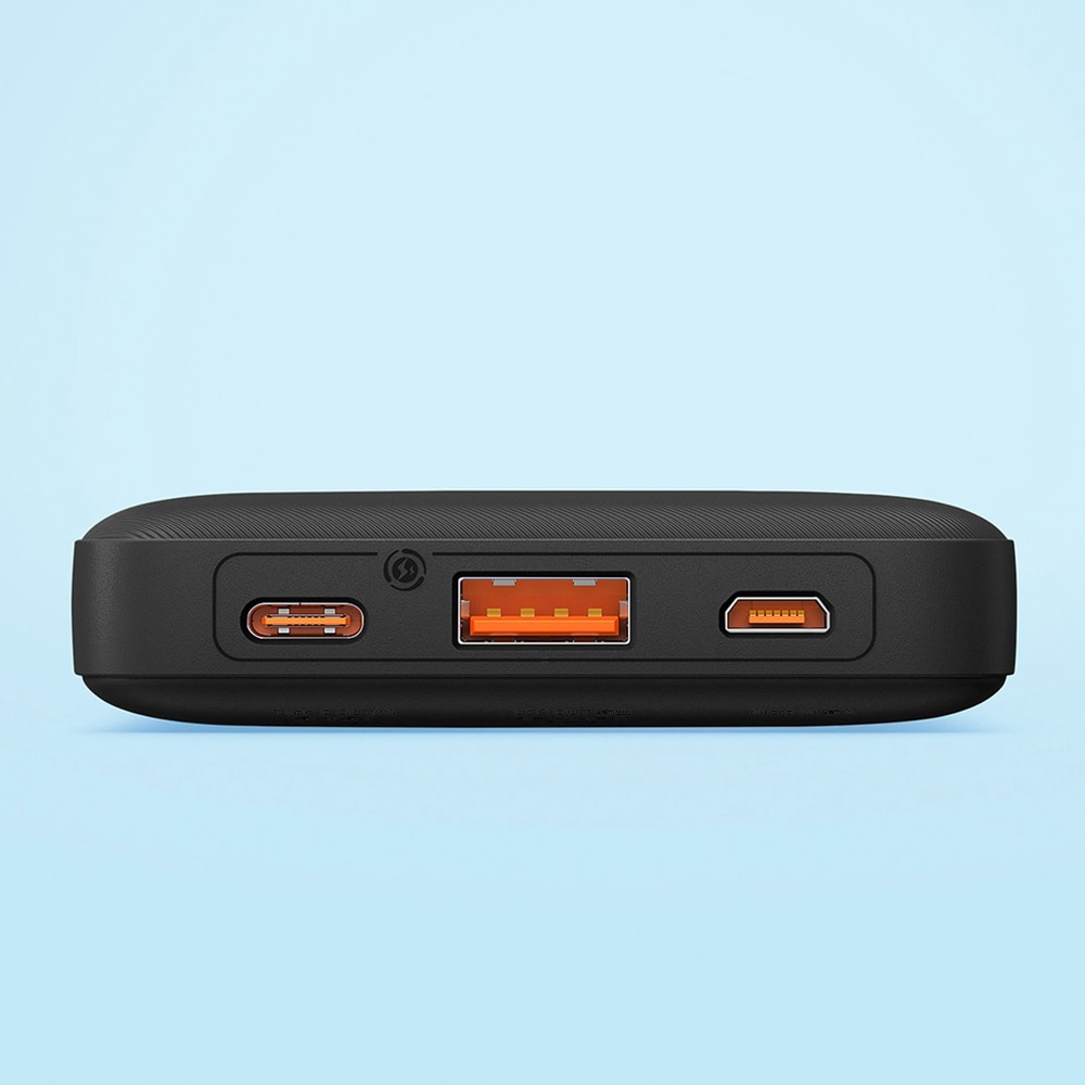 Baseus Airpow powerbank 20W 10000mAh med LED-indikator - Sort