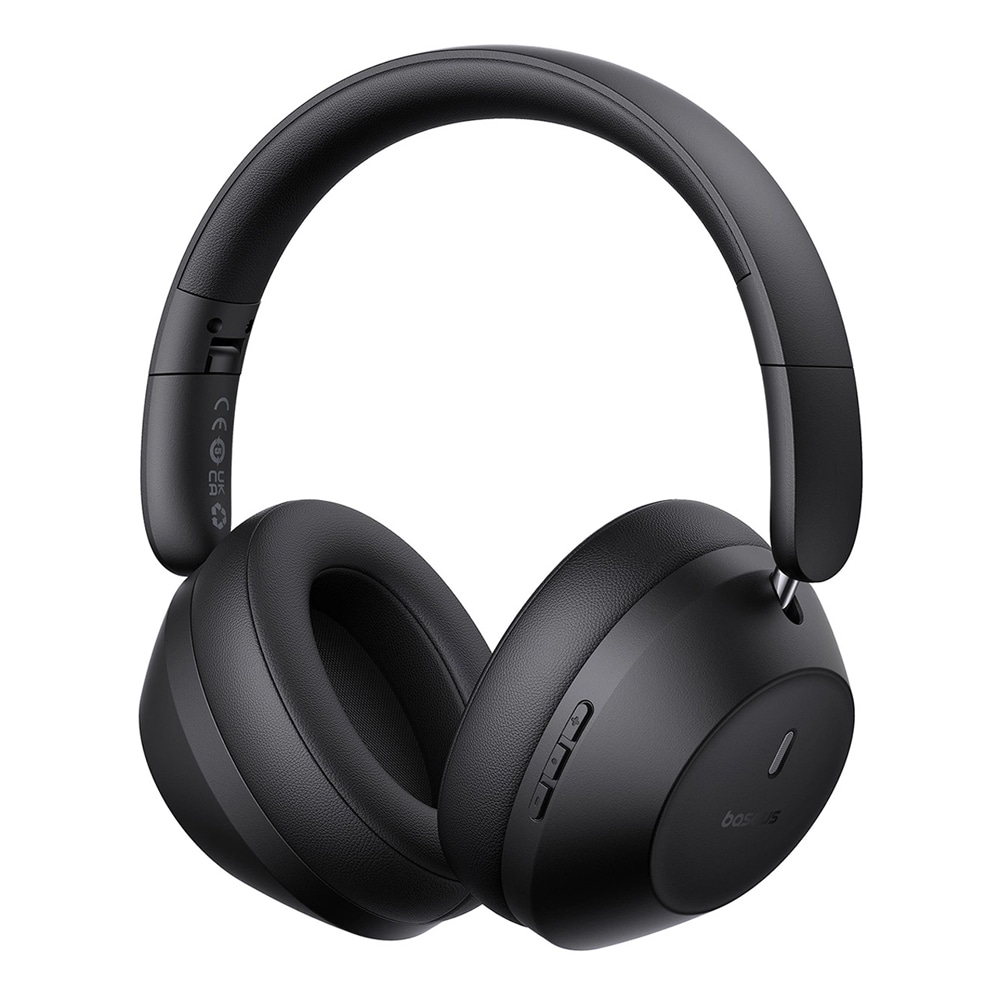 Baseus Bass 30 Max on-ear Bluetooth-headset med lang batterilevetid - Svart