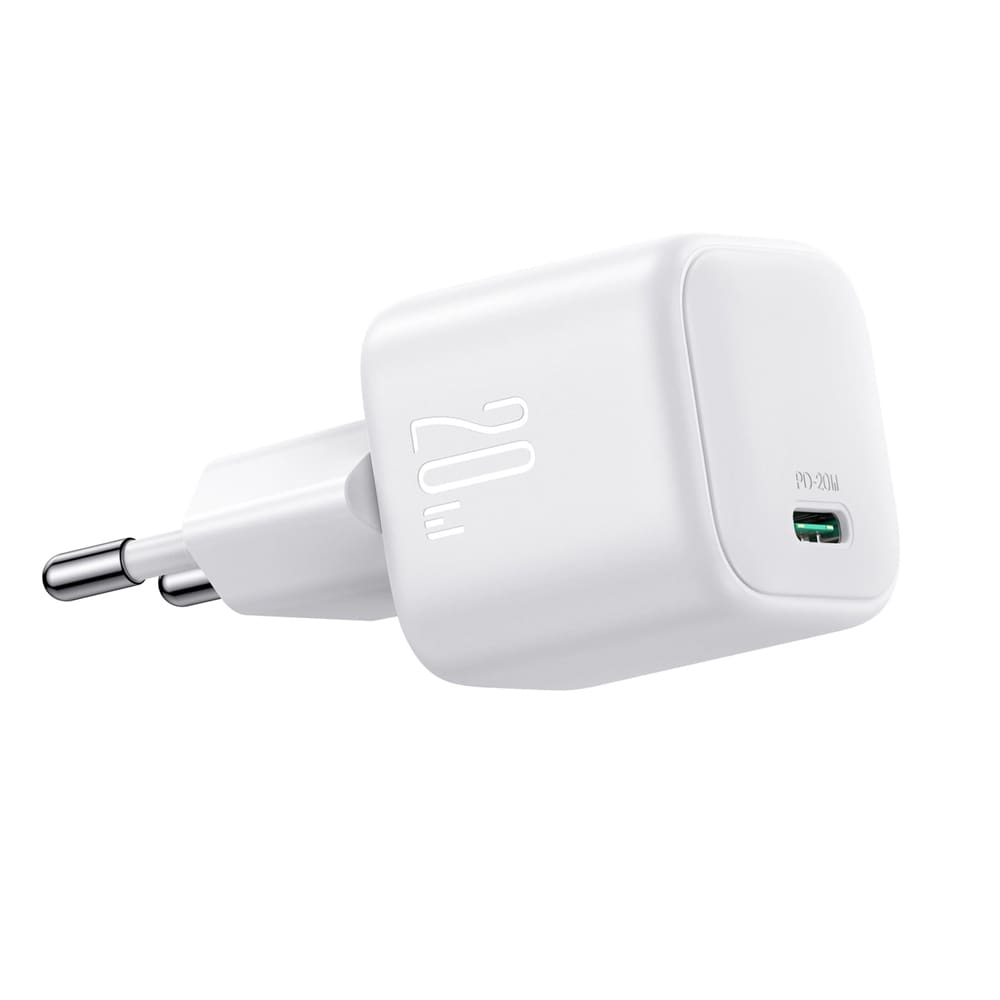 Joyroom GaN USB-oplader 20W med USB-C-strømforsyning - hvid