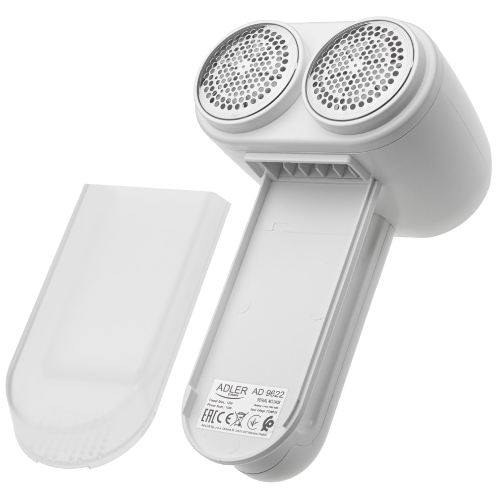 Adler Bulefjerner med LCD-display og dobbelt hoved - Hvid