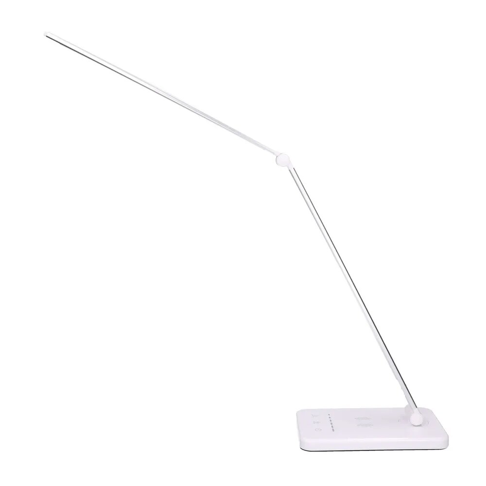 Extralink Smart Life bordlampe med justerbart lys og trådløs opladning - Hvid