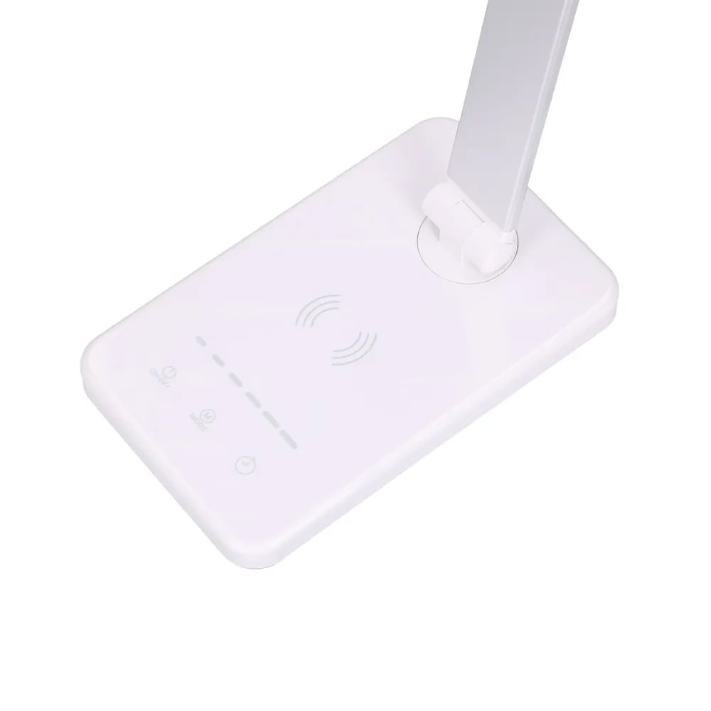 Extralink Smart Life bordlampe med justerbart lys og trådløs opladning - Hvid