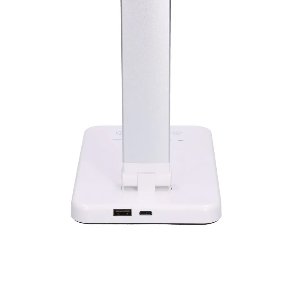 Extralink Smart Life bordlampe med justerbart lys og trådløs opladning - Hvid
