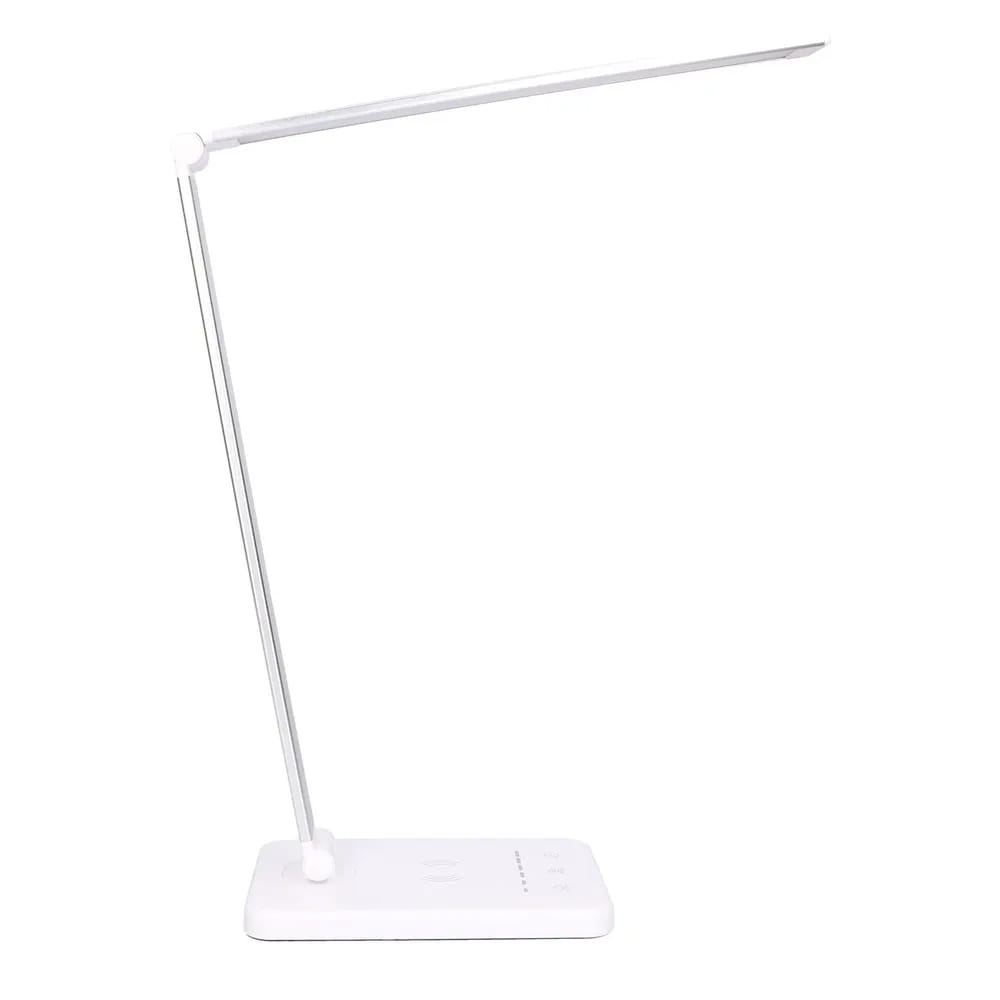 Extralink Smart Life bordlampe med justerbart lys og trådløs opladning - Hvid