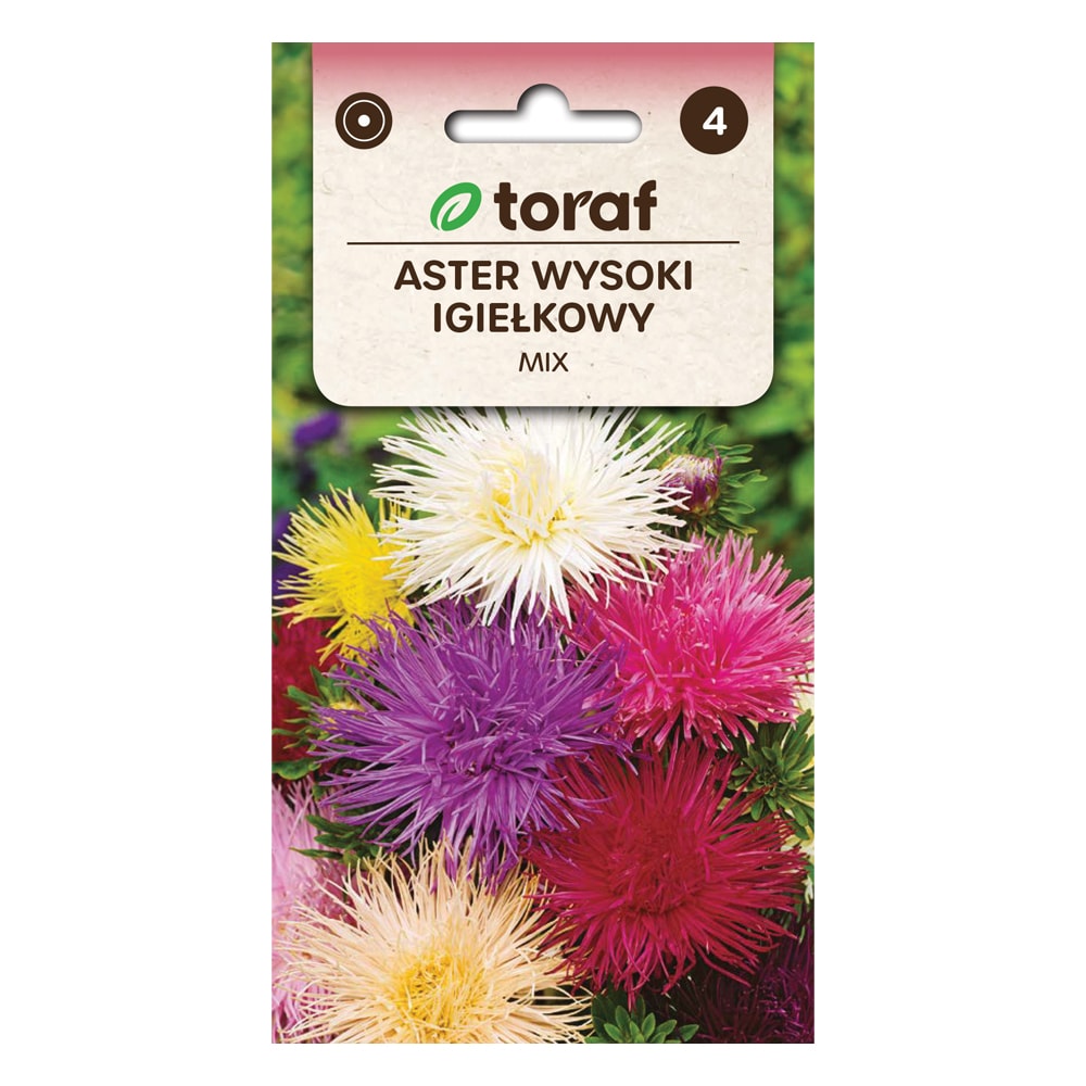 Frø til Chinese Needle Aster Mix - Højtvoksende og farverig sommeraster