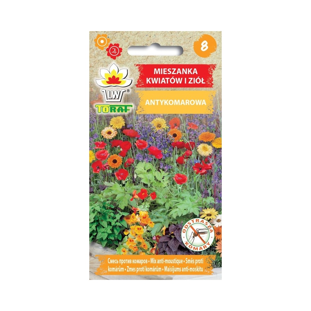 Anti Mosquito Seed Mix - naturligt myggemiddel med aromatiske blomster og urter