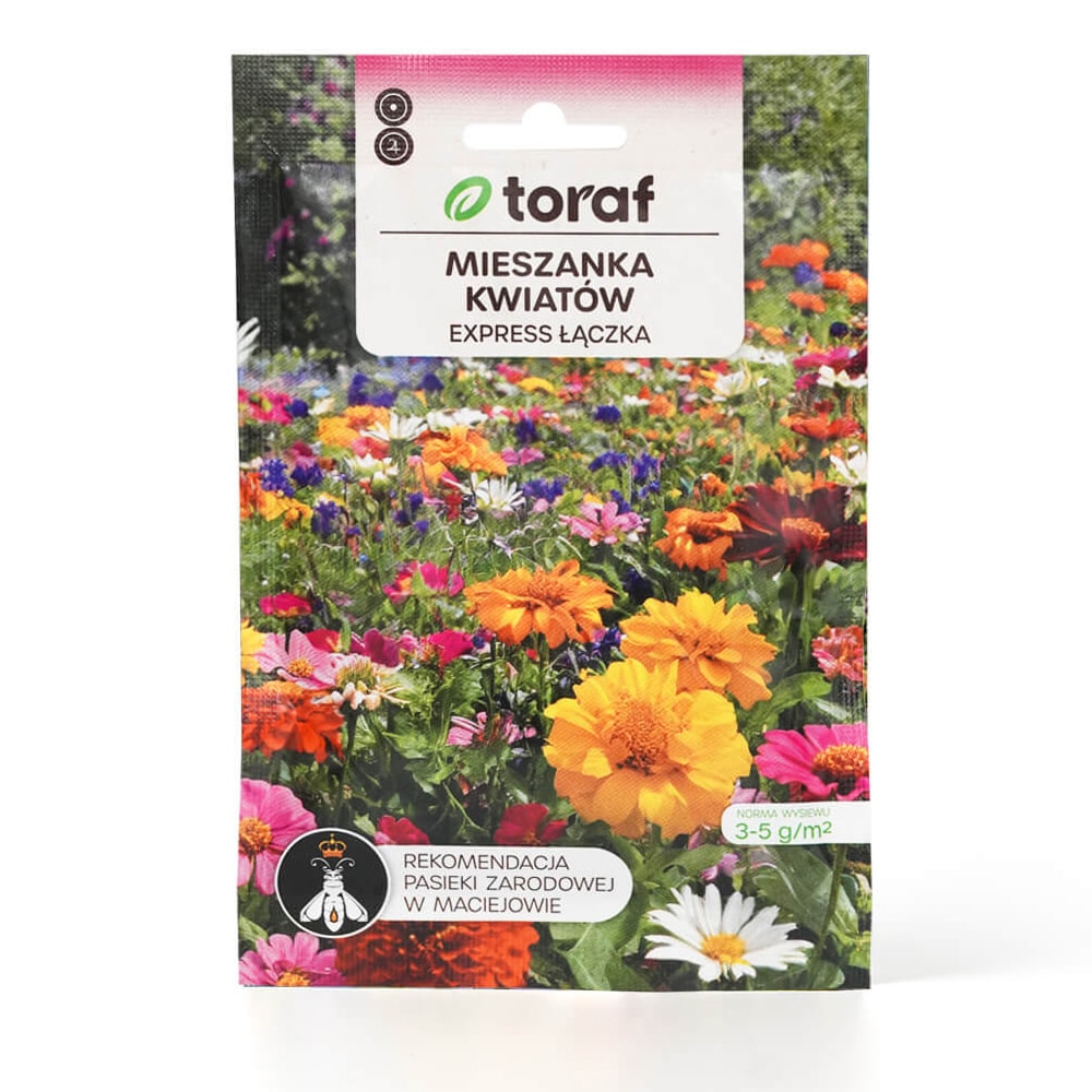 Wildflower Seed Mix - hurtigtvoksende blomsterbed i bløde pastelfarver
