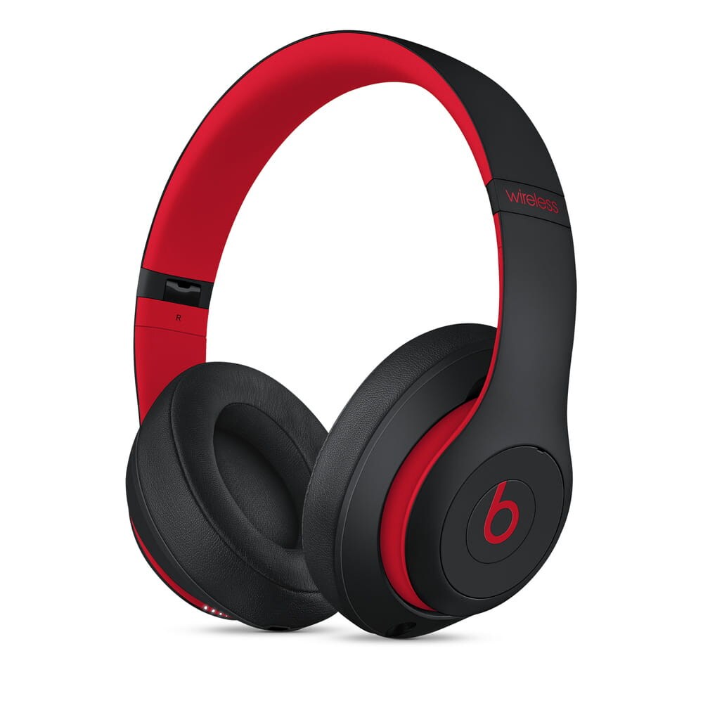 Beats Studio 3 trådløse Bluetooth-hovedtelefoner med aktiv støjreduktion - Svart/Rød