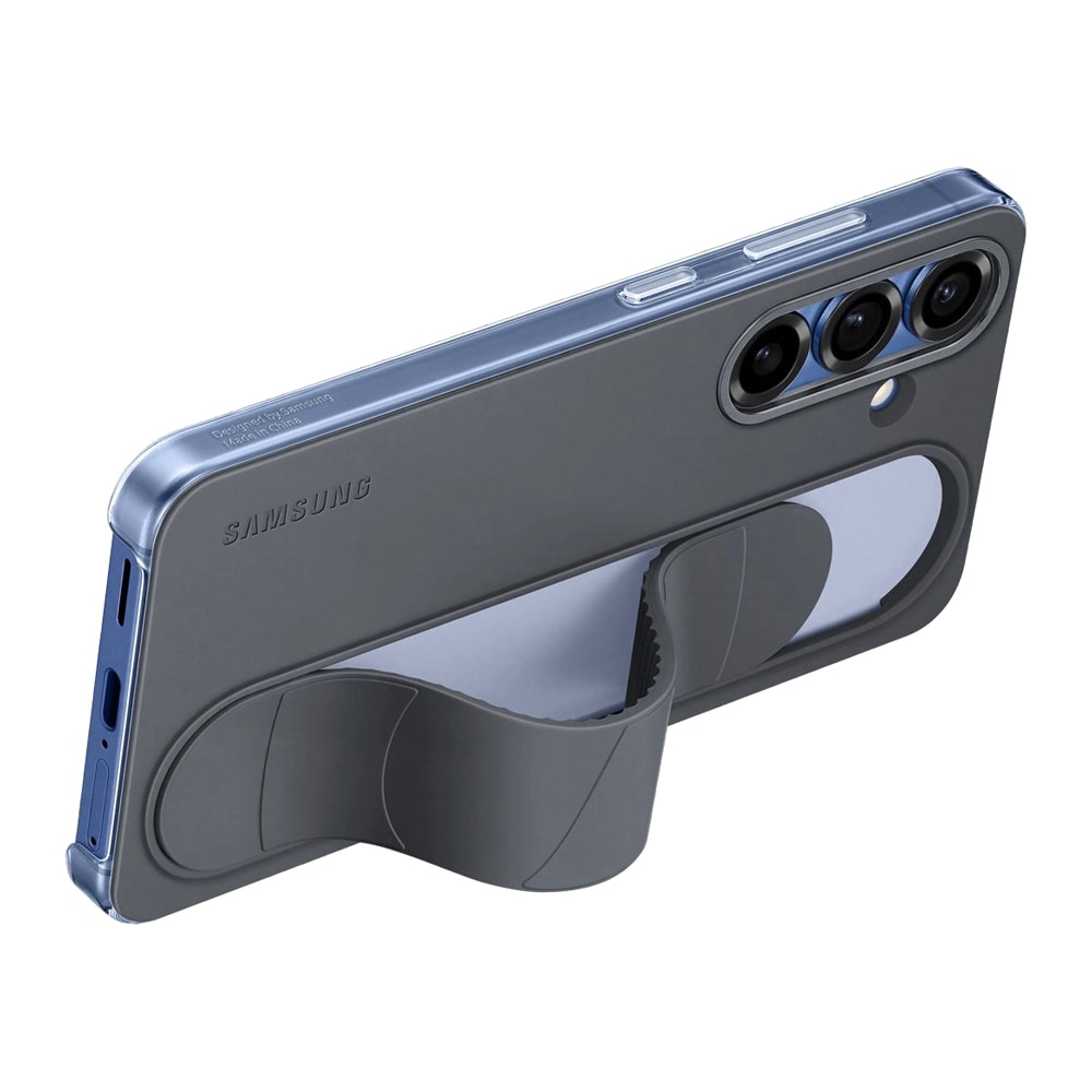Samsung Etui med stående greb til Galaxy S25 - Sort