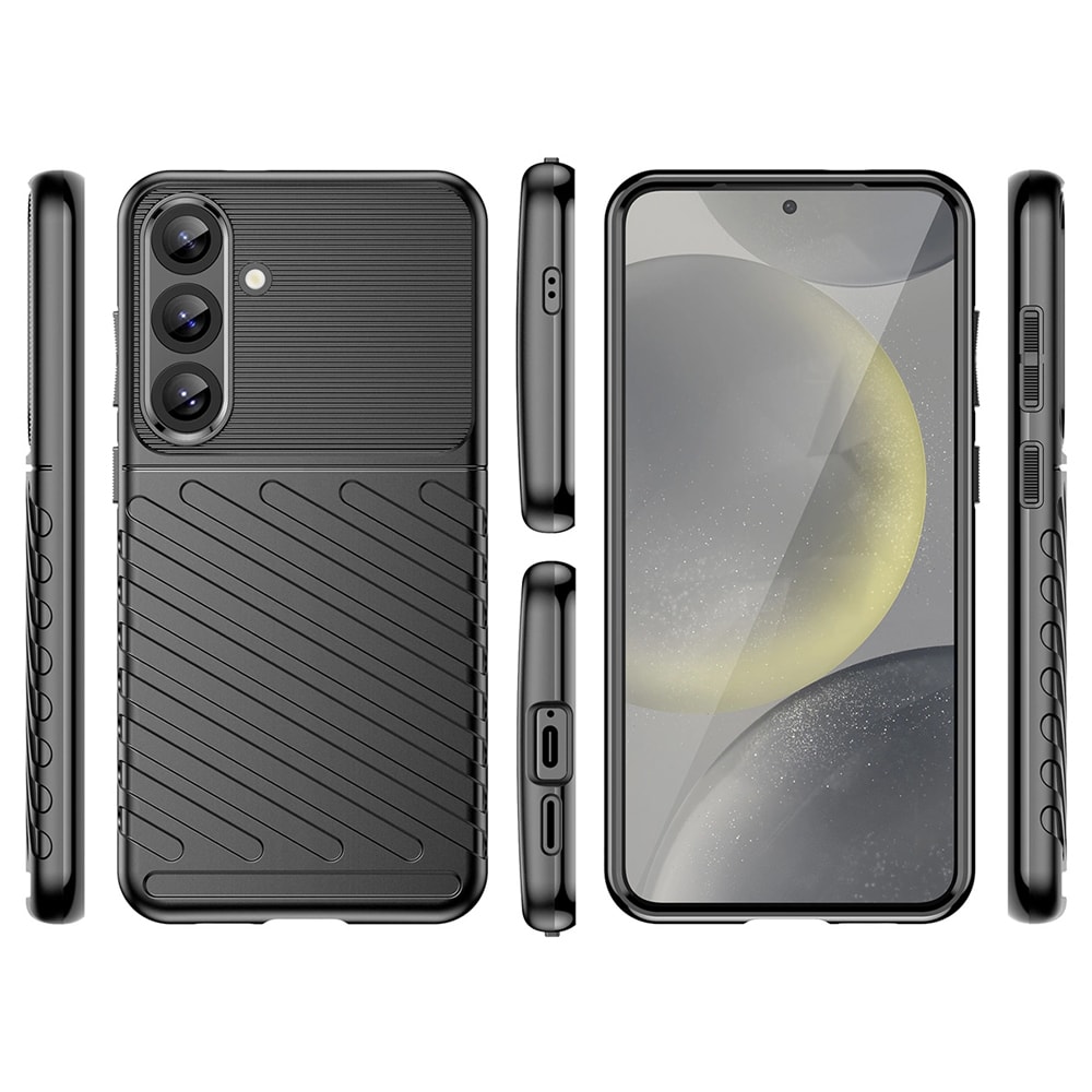 Silikoneetui til Samsung Galaxy S25+ - Sort