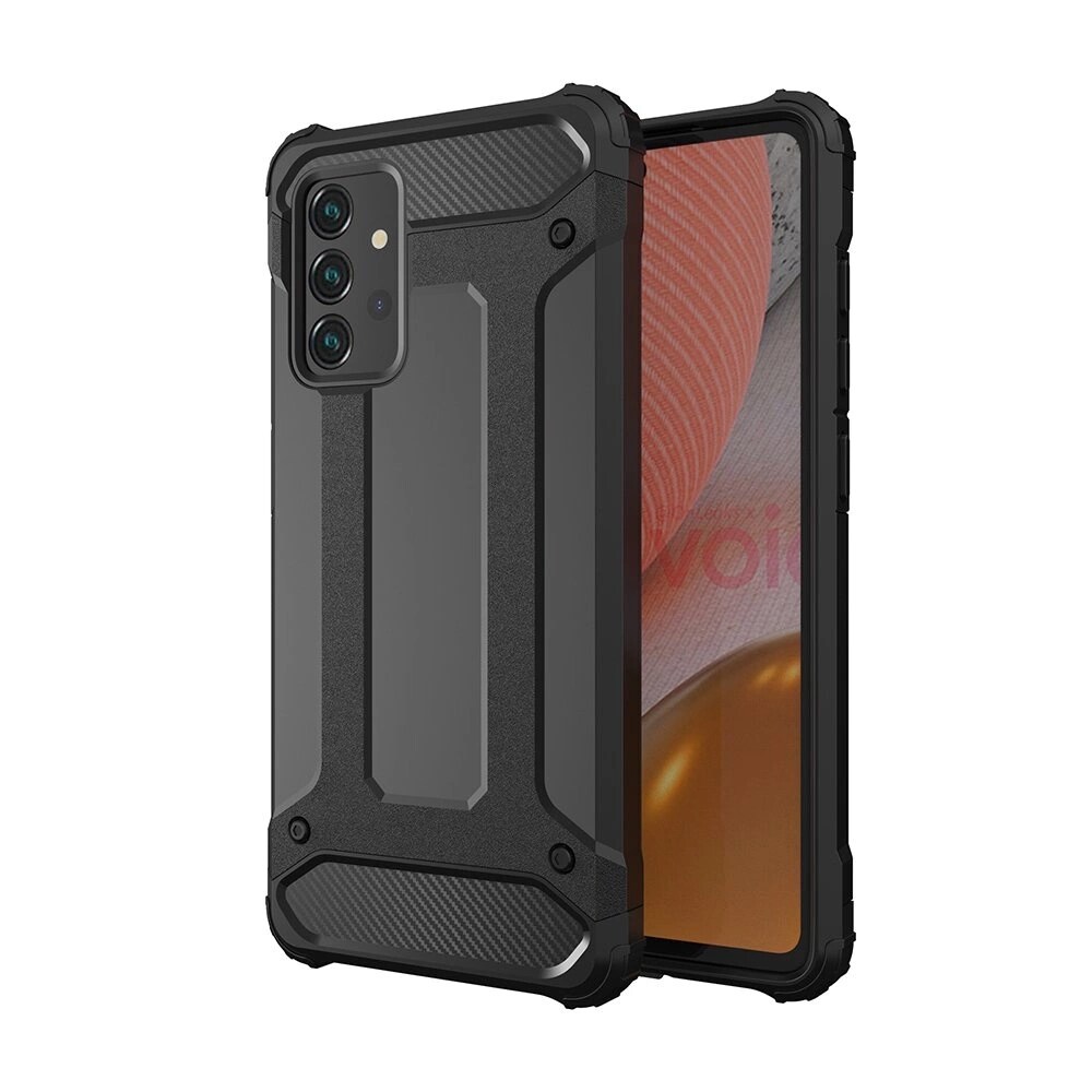 Hybrid Armor-beskyttelsesskal med todelt konstruktion til Samsung Galaxy A36 - Svart