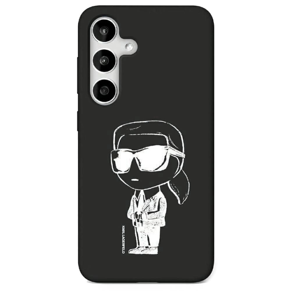 Karl Lagerfeld silikoneetui Graffiti med magnet til Samsung Galaxy S25 - Svart