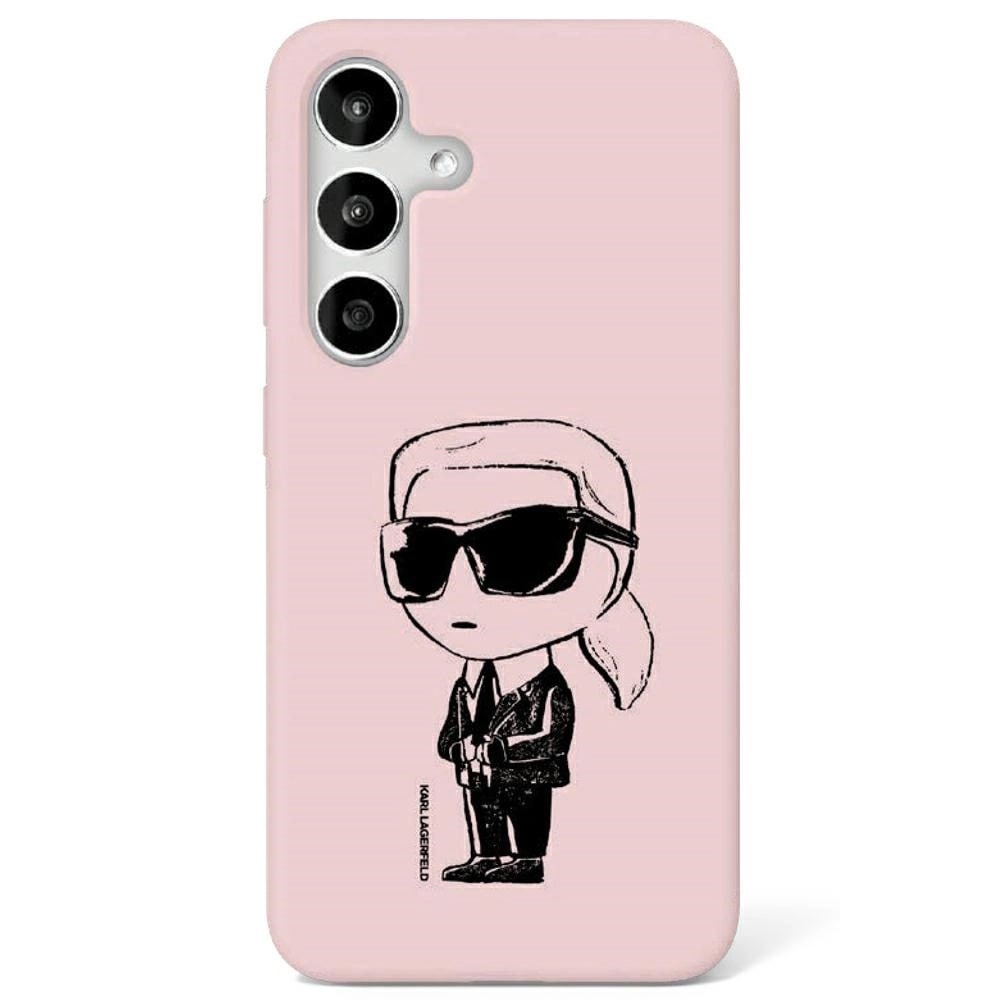 Karl Lagerfeld silikoneetui Graffiti med magnet til Samsung Galaxy S25 - Pink