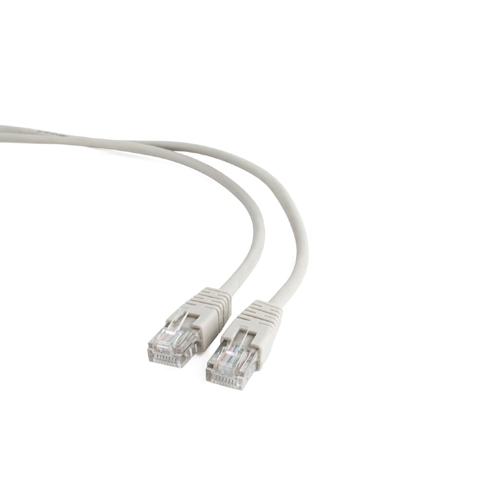 CAT5e UTP-netværkskabel 2 m med guldbelagte stik - grå
